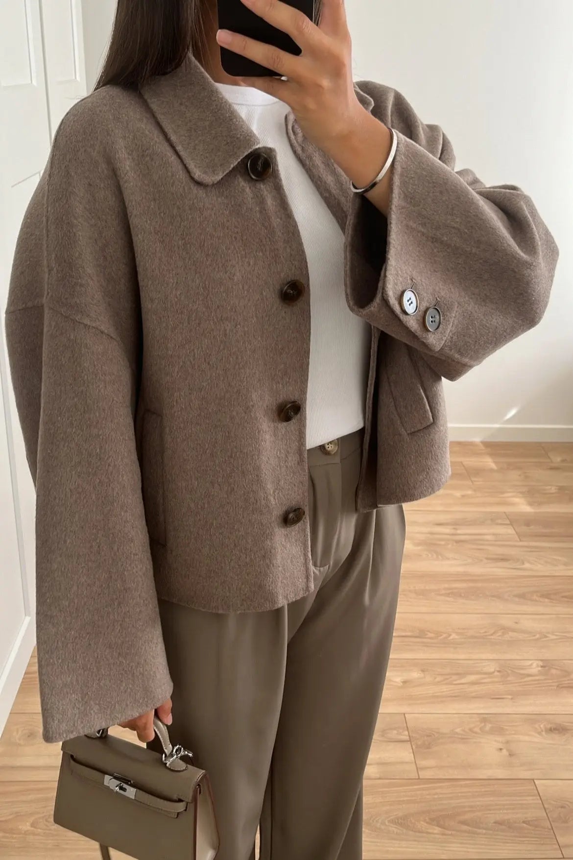 Celeste | Women’s Oversized Coat – Elegant Wool-Blend Winter Staple