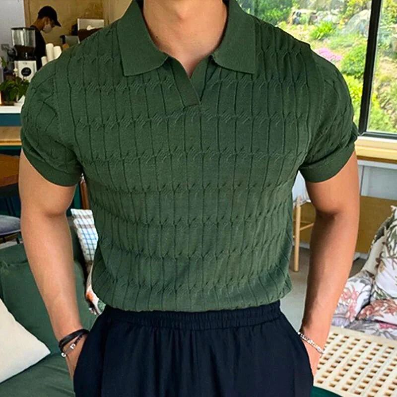 Valen | Men’s Knitted Polo Shirt – Timeless Smart-Casual Style with Lasting Comfort