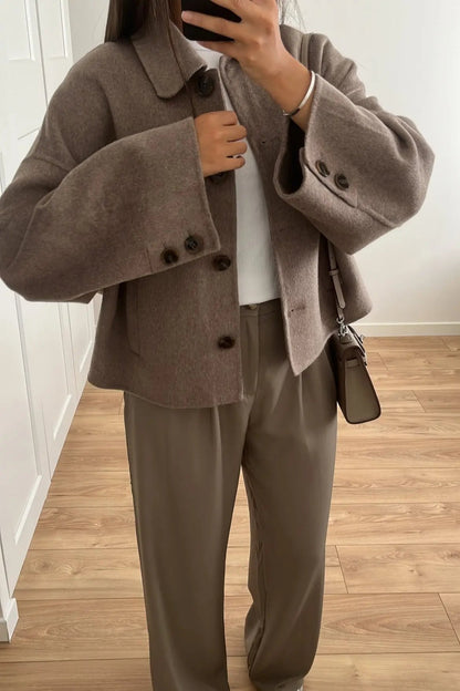 Celeste | Women’s Oversized Coat – Elegant Wool-Blend Winter Staple