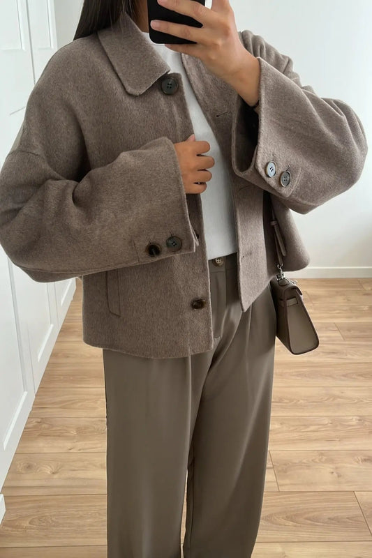 Celeste | Women’s Oversized Coat – Elegant Wool-Blend Winter Staple