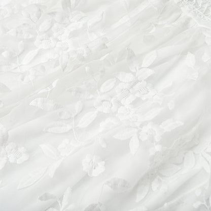Serena | Women’s Embroidered Cocktail Dress – Elegant Lace Mesh for Weddings & Events