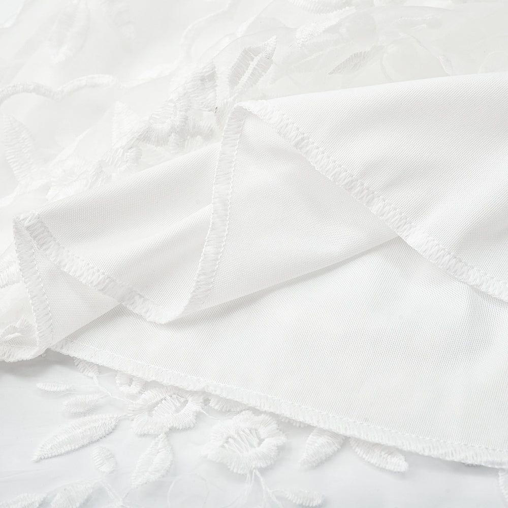 Serena | Women’s Embroidered Cocktail Dress – Elegant Lace Mesh for Weddings & Events