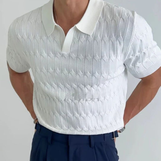Valen | Men’s Knitted Polo Shirt – Timeless Smart-Casual Style with Lasting Comfort
